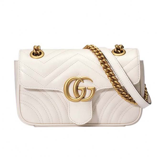 G*u*i marmont matelasse mini bag 446744 dtdit 9022 (23*14*6cm)